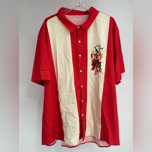 Men’s Christmas Button Up Shirt 3XL